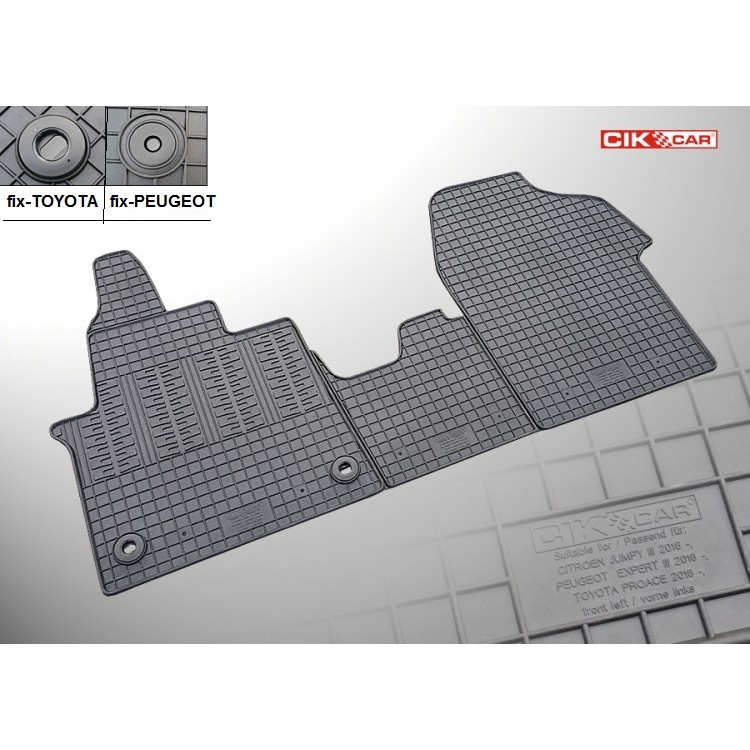 ΜΑΡΚΕ ΠΑΤΑΚΙΑ ΣΕ ΣΚΑΦΗ ΛΑΣΤΙΧΟ ΓΙΑ CITROEN JUMPY 2016+ / PEUGEOT EXPERT 2016+ / TOYOTA PROACE 2016+ (2Η ΣΕΙΡΑ ΚΑΘΙΣΜΑΤΩΝ) ΣΕ ΜΑΥΡΟ ΧΡΩΜΑ ΧΩΡΙΣ ΚΟΥΜΠΩΜΑΤΑ CIK - 2 ΤΕΜ. ΜΑΡΚΕ ΠΑΤΑΚΙΑ ΣΕ ΣΚΑΦΗ ΛΑΣΤΙΧΟ ΓΙΑ CITROEN JUMPY 2016+ / PEUGEOT EXPERT 2016+ / TOYOTA PROACE 2016+ (2Η ΣΕΙΡΑ ΚΑΘΙΣΜΑΤΩΝ) ΣΕ ΜΑΥΡΟ ΧΡΩΜΑ ΧΩΡΙΣ ΚΟΥΜΠΩΜΑΤΑ CIK - 2 ΤΕΜ.