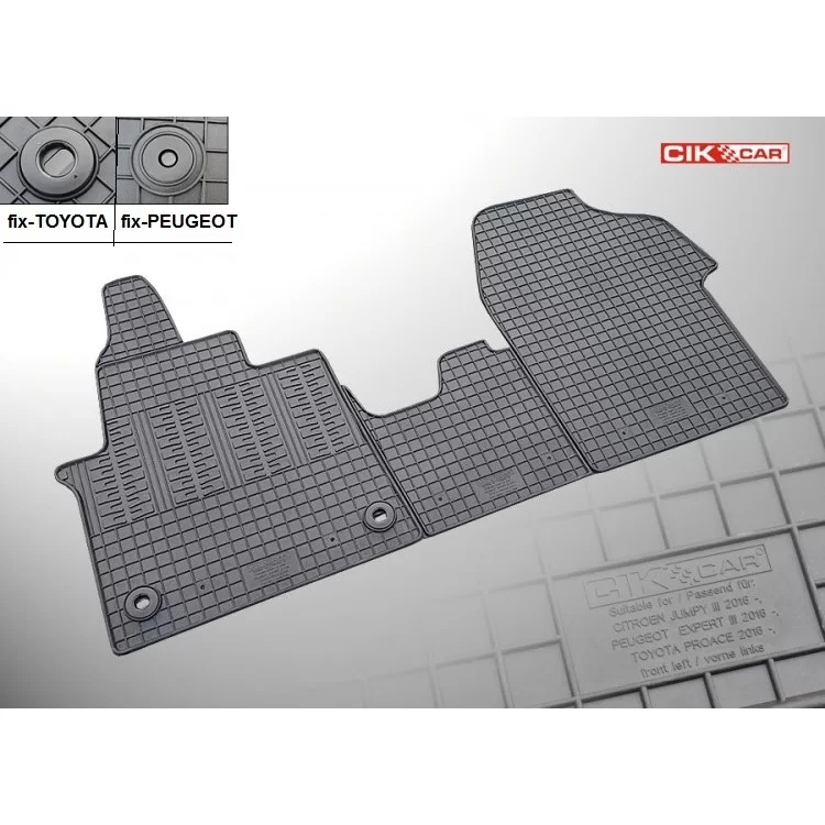 ΜΑΡΚΕ ΠΑΤΑΚΙΑ ΣΕ ΣΚΑΦΗ ΛΑΣΤΙΧΟ ΓΙΑ CITROEN JUMPY 2016+ / PEUGEOT EXPERT 2016+ / TOYOTA PROACE 2016+ (2Η ΣΕΙΡΑ ΚΑΘΙΣΜΑΤΩΝ) ΣΕ ΜΑΥΡΟ ΧΡΩΜΑ ΧΩΡΙΣ ΚΟΥΜΠΩΜΑΤΑ CIK - 2 ΤΕΜ. ΜΑΡΚΕ ΠΑΤΑΚΙΑ ΣΕ ΣΚΑΦΗ ΛΑΣΤΙΧΟ ΓΙΑ CITROEN JUMPY 2016+ / PEUGEOT EXPERT 2016+ / TOYOTA PROACE 2016+ (2Η ΣΕΙΡΑ ΚΑΘΙΣΜΑΤΩΝ) ΣΕ ΜΑΥΡΟ ΧΡΩΜΑ ΧΩΡΙΣ ΚΟΥΜΠΩΜΑΤΑ CIK - 2 ΤΕΜ.
