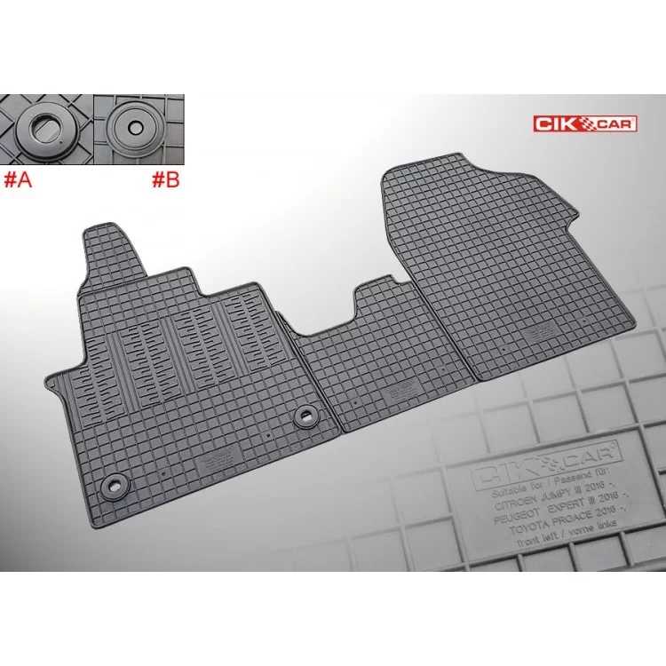 ΜΑΡΚΕ ΠΑΤΑΚΙΑ ΣΕ ΣΚΑΦΗ ΛΑΣΤΙΧΟ ΓΙΑ CITROEN JUMPY 2016+ / PEUGEOT EXPERT 2016+ / TOYOTA PROACE 2016+ (2Η ΣΕΙΡΑ ΚΑΘΙΣΜΑΤΩΝ) ΣΕ ΜΑΥΡΟ ΧΡΩΜΑ ΧΩΡΙΣ ΚΟΥΜΠΩΜΑΤΑ CIK - 2 ΤΕΜ. ΜΑΡΚΕ ΠΑΤΑΚΙΑ ΣΕ ΣΚΑΦΗ ΛΑΣΤΙΧΟ ΓΙΑ CITROEN JUMPY 2016+ / PEUGEOT EXPERT 2016+ / TOYOTA PROACE 2016+ (2Η ΣΕΙΡΑ ΚΑΘΙΣΜΑΤΩΝ) ΣΕ ΜΑΥΡΟ ΧΡΩΜΑ ΧΩΡΙΣ ΚΟΥΜΠΩΜΑΤΑ CIK - 2 ΤΕΜ.