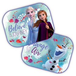 Amio - Ηλιοπροστασίες Πλαϊνές με σχέδιο Frozen (Disney) διαστάσεων 44x35cm με βεντούζα για Επιβατικά Αυτοκίνητα - 2 τεμ. (S9322/AM)