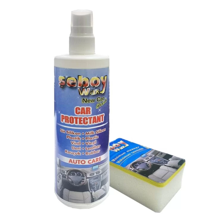 Γυαλιστικό Γαλάκτωμα Σπρέι Seboy Wax για Ταμπλό και Επιφάνειες από Πλαστικό, Βινύλ, Δέρμα, Λάστιχο με Σφουγγάρι Εφαρμογής 300 ml - 1 τεμ. Γυαλιστικό Γαλάκτωμα Σπρέι Seboy Wax για Ταμπλό και Επιφάνειες από Πλαστικό, Βινύλ, Δέρμα, Λάστιχο με Σφουγγάρι Εφαρμογής 300 ml - 1 τεμ.