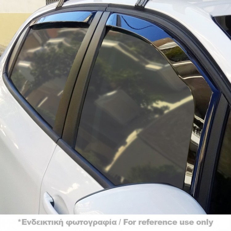 VW GOLF 7 5D 2012-2020 ΣΕΤ ΑΝΕΜΟΘΡΑΥΣΤΕΣ ΑΥΤΟΚΙΝΗΤΟΥ ΑΠΟ ΕΥΚΑΜΠΤΟ ΦΙΜΕ ΠΛΑΣΤΙΚΟ HEKO - 4 ΤΕΜ.