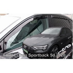 ΑΝΕΜΟΘΡΑΥΣΤΕΣ ΓΙΑ AUDI E-TRON SPORTBACK 5D 2020+  ΣΕΤ ΑΥΤΟΚΙΝΗΤΟΥ ΑΠΟ ΕΥΚΑΜΠΤΟ ΦΙΜΕ ΠΛΑΣΤΙΚΟ HEKO - 4 ΤΕΜ.