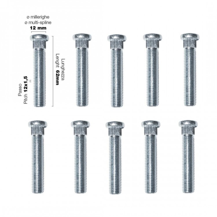 ΜΠΟΥΖΟΝΙΑ 12x1.5 62mm 10ΤΕΜ.