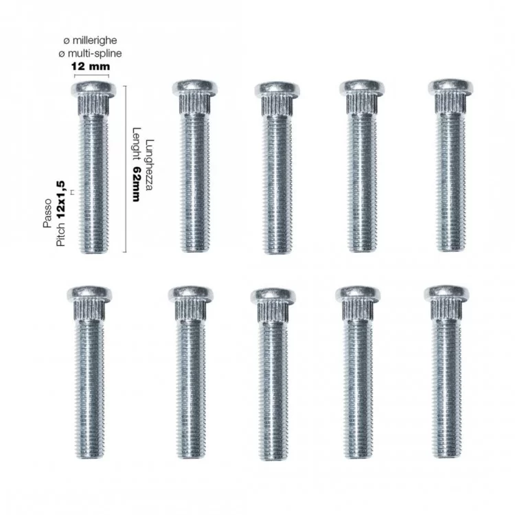 ΜΠΟΥΖΟΝΙΑ 12x1.5 62mm 10ΤΕΜ.