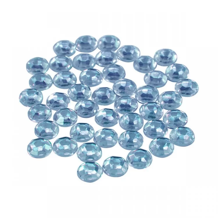 ΔΙΑΚΟΣΜΗΤΙΚΑ STRASS ΜΠΛΕ 50τμχ. 8mm ΔΙΑΚΟΣΜΗΤΙΚΑ STRASS ΜΠΛΕ 50τμχ. 8mm