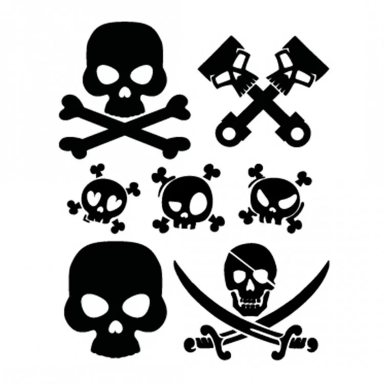 ΑΥΤΟΚΟΛΛΗΤΑ ΝΕΚΡΟΚΕΦΑΛΕΣ SKULLS (ΦΥΛΛΟ 12 Χ 10 cm) - 7 ΤΕΜ. ΑΥΤΟΚΟΛΛΗΤΑ ΝΕΚΡΟΚΕΦΑΛΕΣ SKULLS (ΦΥΛΛΟ 12 Χ 10 cm) - 7 ΤΕΜ.