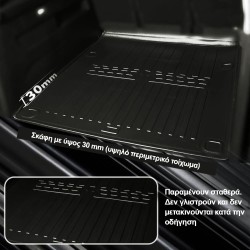 Race Axion - Προστατευτικά Πατάκια τύπου Σκαφάκια για Tesla Model X Plaid 2022> 5πορτο υλικό Λάστιχο με Κουμπώματα - 1 σετ. (6050121/ST)