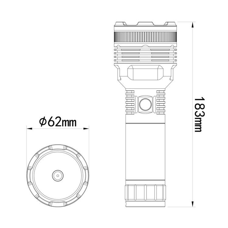 ΦΑΚΟΣ ΧΕΙΡΟΣ 1x15W 413lm IP65 183mm Φ62mm 6000mAh Li-ion TACTICAL LASER FLASHLIGH M-TECH - 1 Τεμ. ΦΑΚΟΣ ΧΕΙΡΟΣ 1x15W 413lm IP65 183mm Φ62mm 6000mAh Li-ion TACTICAL LASER FLASHLIGH M-TECH - 1 Τεμ.