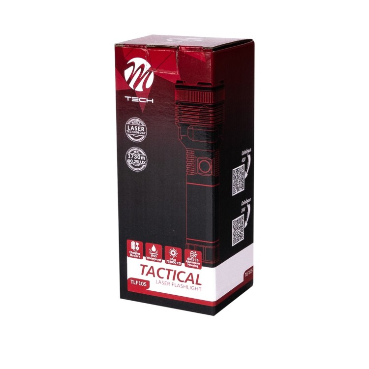 ΦΑΚΟΣ ΧΕΙΡΟΣ 1x15W 413lm IP65 183mm Φ62mm 6000mAh Li-ion TACTICAL LASER FLASHLIGH M-TECH - 1 Τεμ. ΦΑΚΟΣ ΧΕΙΡΟΣ 1x15W 413lm IP65 183mm Φ62mm 6000mAh Li-ion TACTICAL LASER FLASHLIGH M-TECH - 1 Τεμ.