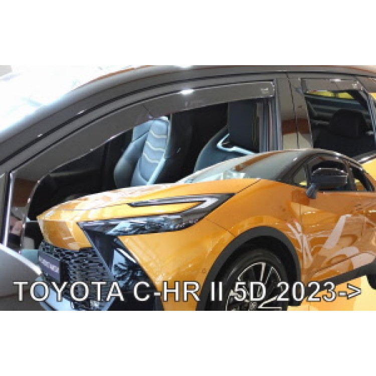 ΑΝΕΜΟΘΡΑΥΣΤΕΣ ΓΙΑ TOYOTA C-HR 5D 2023+ ΖΕΥΓΑΡΙ ΑΠΟ ΕΥΚΑΜΠΤΟ ΦΙΜΕ ΠΛΑΣΤΙΚΟ HEKO - 2 ΤΕΜ