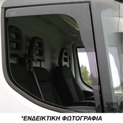 ΑΝΕΜΟΘΡΑΥΣΤΕΣ ΓΙΑ IVECO DAILY / RENAULT MASTER / OPEL MOO / NISSAN INTERSTAR 2000 ΚΟΝΤΟ ΖΕΥΓΑΡΙ ΑΠΟ ΕΥΚΑΜΠΤΟ ΦΙΜΕ ΠΛΑΣΤΙΚΟ HEKO - 2 ΤΕΜ.