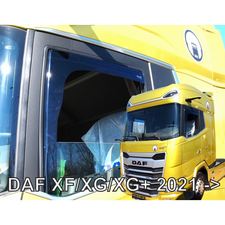 ΑΝΕΜΟΘΡΑΥΣΤΕΣ ΓΙΑ DAF XF/XG/XG+ 2021+ ΜΕ ΚΑΜΕΡΑ ΖΕΥΓΑΡΙ ΑΠΟ ΕΥΚΑΜΠΤΟ ΦΙΜΕ ΠΛΑΣΤΙΚΟ HEKO - 2 ΤΕΜ.