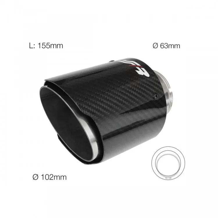 ΑΚΡΟ ΕΞΑΤΜΙΣΗΣ TRX96C REAL CARBON 63-102mm ΜΗΚΟΣ 155mm ΑΚΡΟ ΕΞΑΤΜΙΣΗΣ TRX96C REAL CARBON 63-102mm ΜΗΚΟΣ 155mm