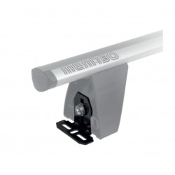 MENABO - DLFIX202FP KIT TYPE FP Άκρα (Πόδια) για Μπάρες Οροφής Delta / Omega / χρώματος Black / Silver - 1 Σετ (10580/MB)