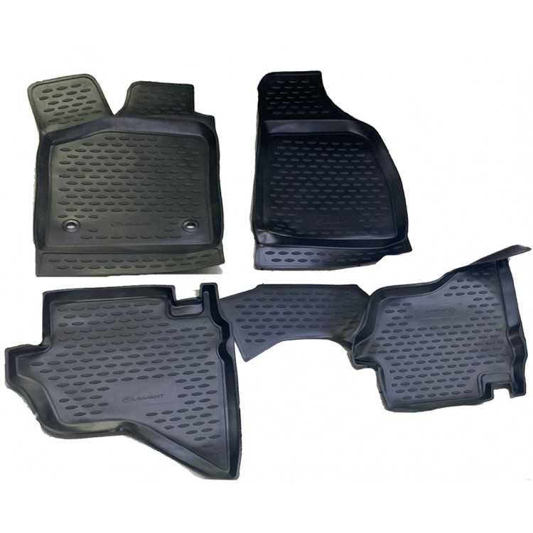 ΜΑΡΚΕ ΠΑΤΑΚΙΑ ΣΕ ΣΚΑΦΗ TPE ΛΑΣΤΙΧΟ ΓΙΑ FORD RANGER 2007-2011  ΣΕ ΜΑΥΡΟ ΧΡΩΜΑ ΜΕ ΔΙΑΤΡΗΤΑ ΚΟΥΜΠΩΜΑΤΑ NOVLINE - 4 ΤΕΜ.