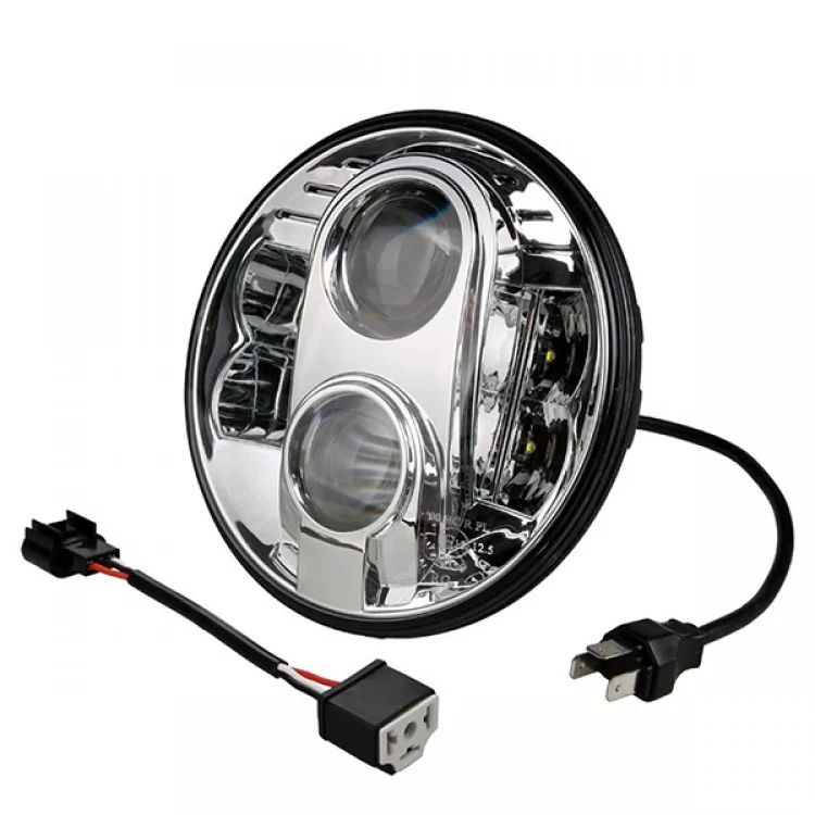 ΦΑΝΑΡΙ ΣΤΡΟΓΓΥΛΟ 7 ΙΝΤΣΩΝ ME 8LED CREE (XML-10W) 9-36V 6000-6500K CHROME ΦΑΝΑΡΙ ΣΤΡΟΓΓΥΛΟ 7 ΙΝΤΣΩΝ ME 8LED CREE (XML-10W) 9-36V 6000-6500K CHROME