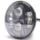 M-Tech - Στρογγυλό Φανάρι WHL102 BLACK 7'' με 8 Cree LED (XML-10W) 9-36V 6000-6500K σε Μαύρο Χρώμα - 1 τεμ. (WHL102/MT)