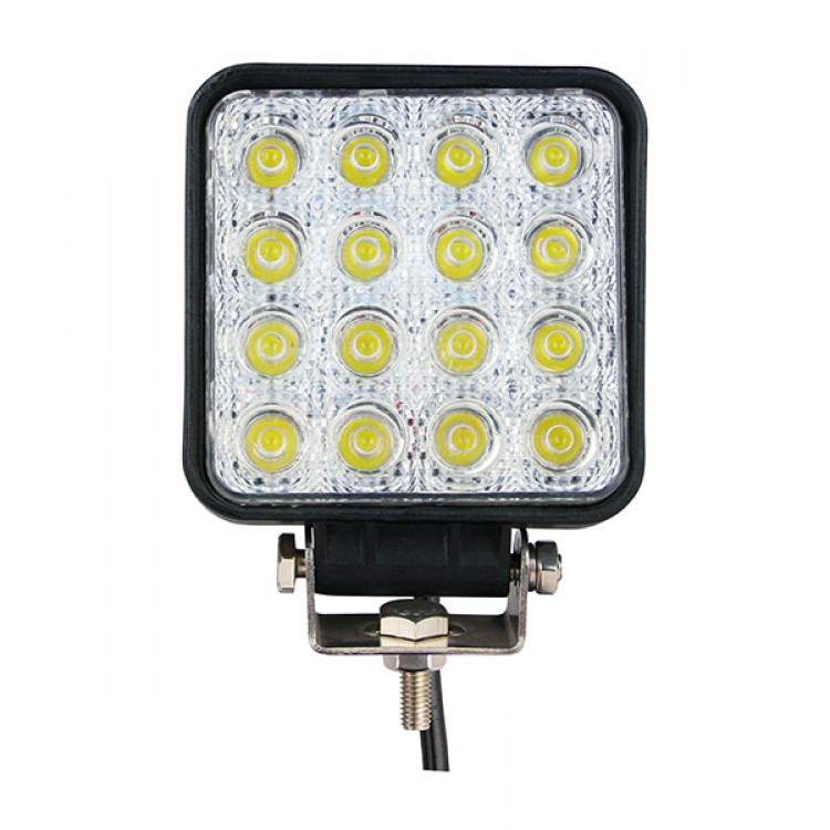 ΠΡΟΒΟΛΕΑΣ ΕΡΓΑΣΙΑΣ WORKING LAMPS FLOOD BEAM OSRAM LED 10-30V 48W 3600lm ΤΕΤΡΑΓΩΝΟΣ (110 x 110 x 72 mm) M-TECH -1 TEM