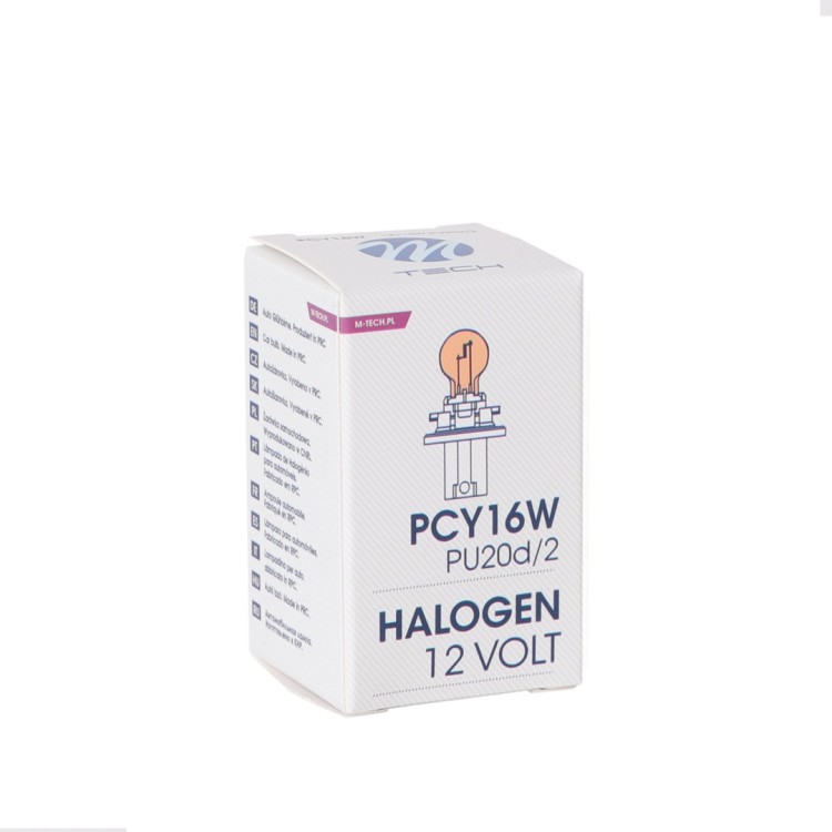 ΛΑΜΠΑΚΙ LED PCY16W 12V PU20d/2 16W ΠΟΡΤΟΚΑΛΙ M-TECH - 1 ΤΕΜ.