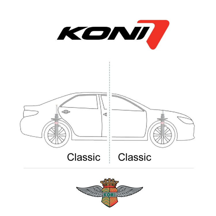 PORSCHE 911 (912) 911, 912 (B-SERIES), T, FRONT: IF EQUIPPED WITH OEM KONI STRUTS ONLY - ΣΕΤ(4) ΑΜΟΡΤΙΣΕΡ KONI CLASSIC | KONI-CL-8800