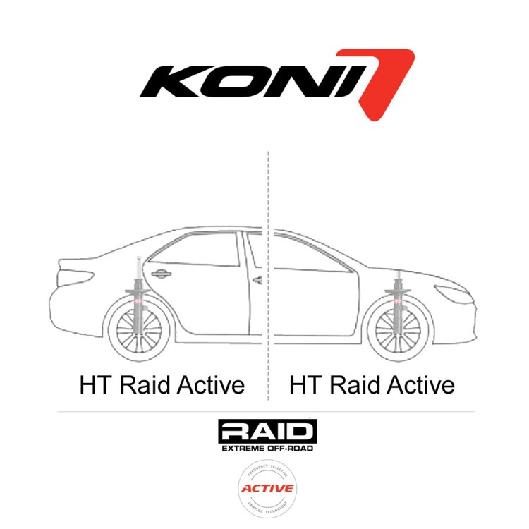 LAND ROVER (RANGE-ROVER) DISCOVERY / LR4 FOR OEM AIR SUSPENSION EQUIPPED MODELS ONLY. (AIR BELLOW NEEDS TO BE TRANSFERRED TO KONI SHOCK) - ΣΕΤ(4) ΑΜΟΡΤΙΣΕΡ KONI HT RAID-ACTIVE | KONI-HTRA-54000