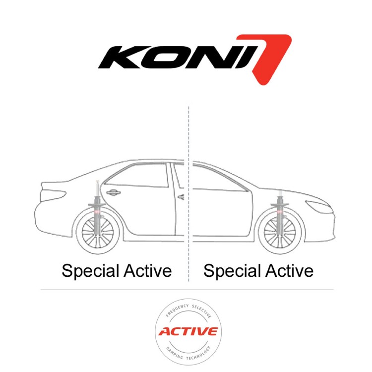 AUDI A1 (GBA), INCL. S-LINE EXCL. DCC (DYNAMIC CHASSIS CONTROL) - ΣΕΤ(4) ΑΜΟΡΤΙΣΕΡ KONI SPECIAL-ACTIVE | KONI-SA-48000