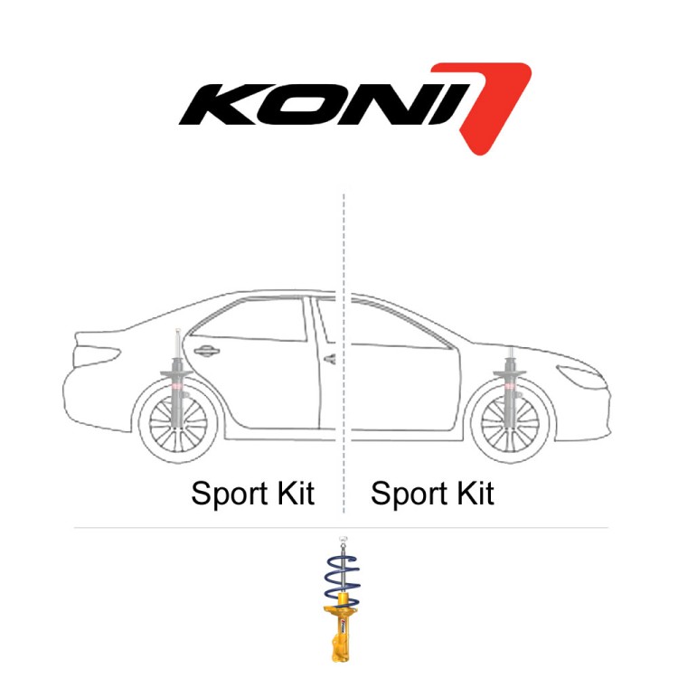 VOLKSWAGEN MKGOLF 4MOTION 1.6TDI/2.0TDI INCL VARIANT EXCL.DCC FRONT: FOR ORIGINAL STRUTS 50 MM ONLY REAR: ONLY FOR CARS WITH MULTI-LINK SUSPENSION - ΣΕΤ(4) ΑΜΟΡΤΙΣΕΡ KONI SPORT KIT | KONI-SPK-40500