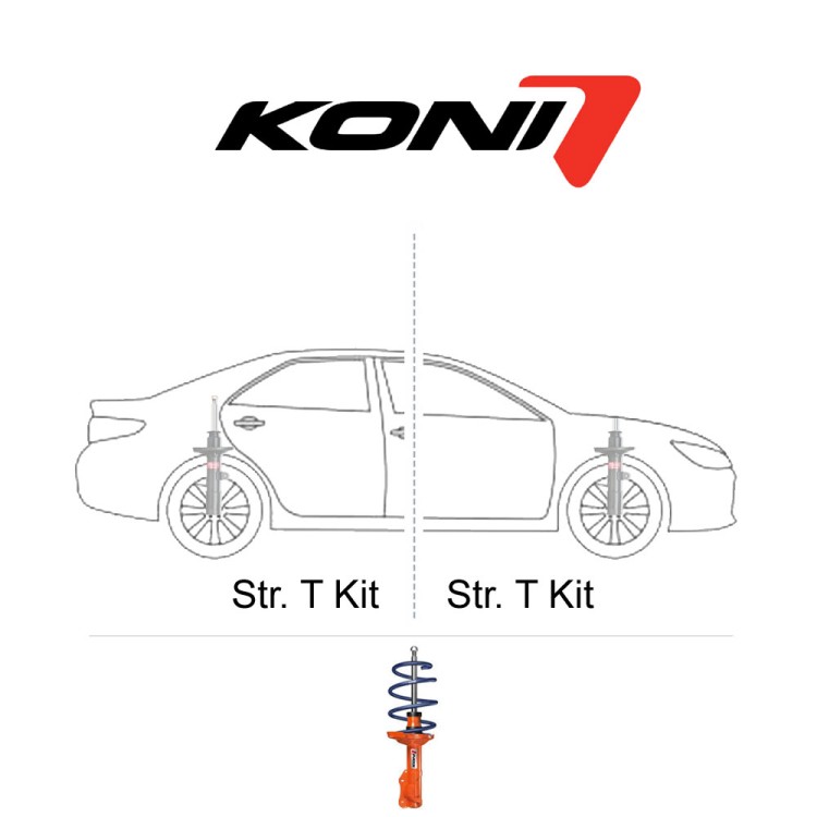 SEAT LEON (5F), INCL. SC EXCL. DCC, CUPRA 2.0TSI 206KW FRONT: FOR ORIGINAL STRUTS 55 MM ONLY REAR: ONLY FOR CARS WITH MULTI-LINK SUSPENSION. - ΣΕΤ(4) ΑΜΟΡΤΙΣΕΡ KONI STR.T KIT | KONI-STK-53700