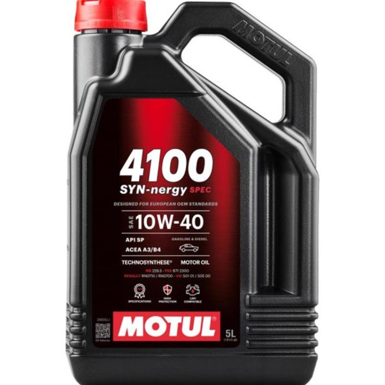 MOTUL 4100 SYN-NERGY 10W40 (A3/B4) 5LT MOTUL 4100 SYN-NERGY 10W40 (A3/B4) 5LT