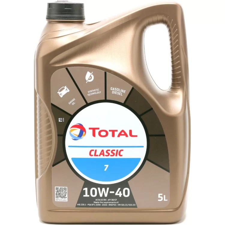 Total Classic 7 10W-40 A3/B4 5lt Total Classic 7 10W-40 A3/B4 5lt