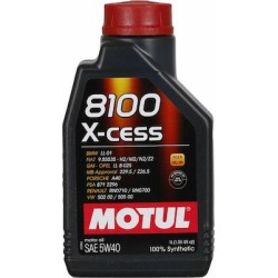Motul Λάδι Αυτοκινήτου 8100 x-cess 5W-40 C3 1lt