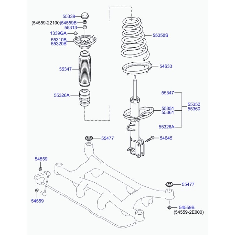 KIA SPORTAGE (J3) ΧΡΟΝΟΛΟΓΙΑ 2004-2010 ΕΝΙΣΧΥΤΙΚΑ ΕΛΑΤΗΡΙΑ ΠΙΣΩ ΑΞΟΝΑ MAD